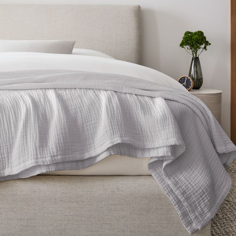 Dreamy Gauze Cotton Blanket West Elm Australia